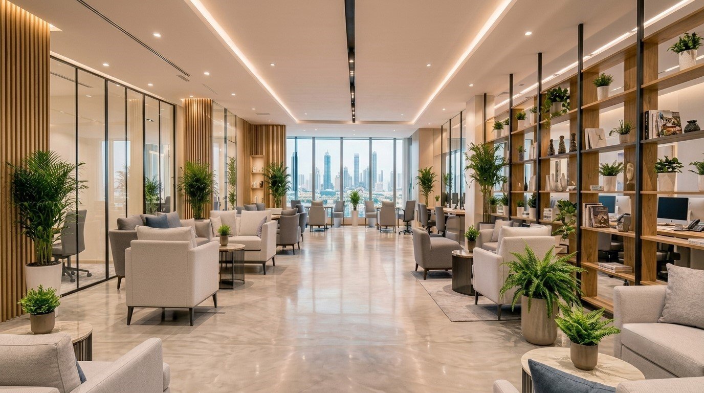 Business centre lobby